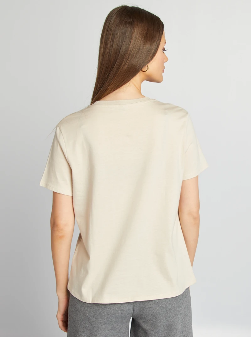 Short-sleeved jersey T-shirt